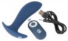 Korek analny silikonowy z wibracjami 12 cm